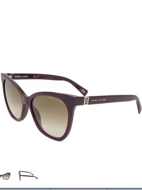 NEW Marc Jacobs MARC 336/S 0T7 Plum Sunglasses with case